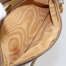 GUCCI Web Sherry Line Shoulder Bag Nylon Beige Gold Red 010 378 Auth 159085-11