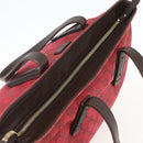 GUCCI GG Canvas Tote Bag Gold Red 308928 Auth 159092-6
