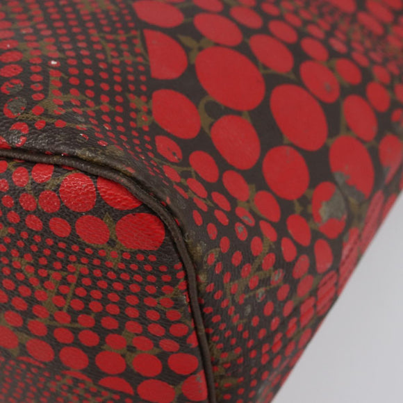LOUIS VUITTON Monogram Yayoi Kusama Neverfull MM Tote Bag Red M40686 Auth 159093