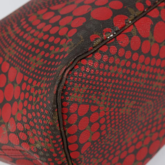 LOUIS VUITTON Monogram Yayoi Kusama Neverfull MM Tote Rood M40686 Auth 159093