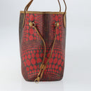 LOUIS VUITTON Monogram Yayoi Kusama Neverfull MM Tote Rood M40686 Auth 159093-4