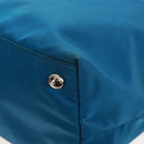 PRADA Tote Bag Nylon 2way Blue Silver Auth 159103V-20