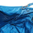 PRADA Tote Bag Nylon 2way Blue Silver Auth 159103V-23