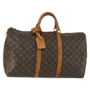 LOUIS VUITTON Monogram Keepall 50 Boston Bag M41426 LV Auth 159122-1
