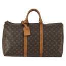 LOUIS VUITTON Monogram Keepall 50 Boston Bag M41426 LV Auth 159122-13