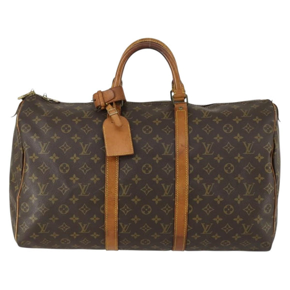LOUIS VUITTON Monogram Keepall 50 Boston Bag M41426 LV Auth 159122