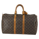 LOUIS VUITTON Monogram Keepall 45 Boston Bag M41428 LV Auth 159123-3