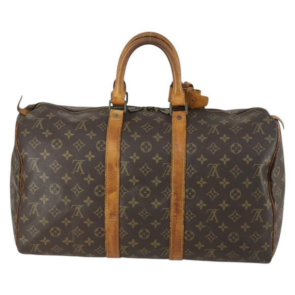 LOUIS VUITTON Monogram Keepall 45 Boston Bag M41428 LV Auth 159123
