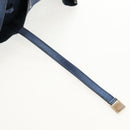 TIFFANY&Co. Hand Bag Leather Blue Silver Auth 159127-11