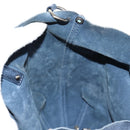 TIFFANY&Co. Hand Bag Leather Blue Silver Auth 159127-20