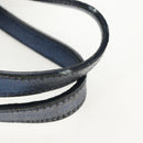 TIFFANY&Co. Hand Bag Leather Blue Silver Auth 159127-8