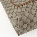 GUCCI GG Supreme Web Sherry Line Tote Bag PVC Beige Red 120 02 003 Auth 159128-15