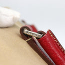 PRADA Tote Bag Canvas Beige Silver Auth 159129-9