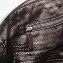 PRADA Tote Bag Canvas Beige Silver Auth 159129-20