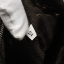 PRADA Tote Bag Canvas Beige Silver Auth 159129-12