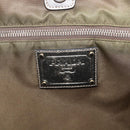 PRADA Hand Bag Nylon Khaki Gold Auth 159131-10