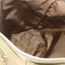 PRADA Hand Bag Nylon Khaki Gold Auth 159131-19