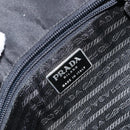 PRADA Shoulder Bag Nylon Black Silver Auth 159132-21