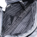 PRADA Shoulder Bag Nylon Black Silver Auth 159132-8