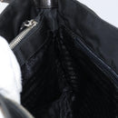 PRADA Shoulder Bag Nylon Black Silver Auth 159132-23