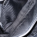 PRADA Hand Bag Nylon Black Silver Auth 159135-11