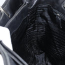 PRADA Hand Bag Nylon Black Silver Auth 159135-19