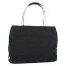PRADA Hand Bag Nylon Black Silver Auth 159135-1