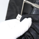 PRADA Hand Bag Nylon Black Silver Auth 159135-12