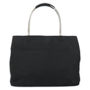 PRADA Hand Bag Nylon Black Silver Auth 159135-13