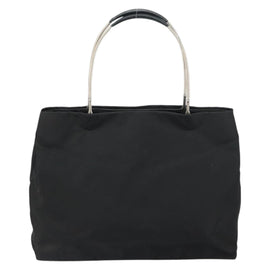 PRADA Hand Bag Nylon Black Silver Auth 159135 - 0