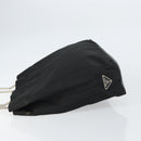 PRADA Hand Bag Nylon Black Silver Auth 159135-4