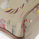 BVLGARI Tote Bag Canvas PVC Beige Gold Auth 159136-15