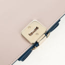 Salvatore Ferragamo Vala Chain Vala Shoulder Bag Leather Blue Gold Auth 159137V-16
