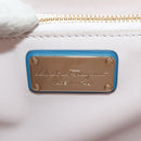 Salvatore Ferragamo Vala Chain Vala Shoulder Bag Leather Blue Gold Auth 159137V-18