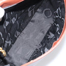 Salvatore Ferragamo Gancini Shoulder Bag Leather Brown Gold Auth 159139-11