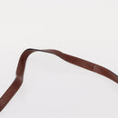 BALLY Hand Bag Leather 2way Brown Gold Auth 159141-9