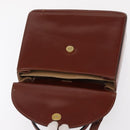 BALLY Hand Bag Leather 2way Brown Gold Auth 159141-19