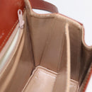 BALLY Hand Bag Leather 2way Brown Gold Auth 159141-21