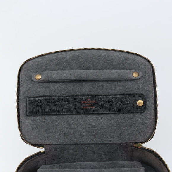 LOUIS VUITTON Epi Posh Monte Carlo Jewelry Box Black M48362 LV Auth 159142
