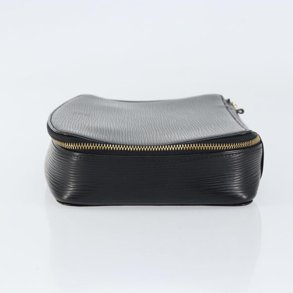 LOUIS VUITTON Epi Posh Monte Carlo Jewelry Box Black M48362 LV Auth 159142