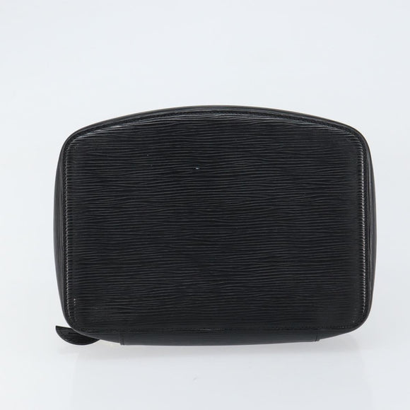 LOUIS VUITTON Epi Posh Monte Carlo Jewelry Box Black M48362 LV Auth 159142