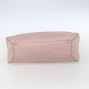 Salvatore Ferragamo Gancini Hand Bag Leather Pink Silver Auth 159143-5