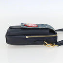 LOUIS VUITTON LV Squared Double Phone Pouch Blue M81060 LV Auth 159145SAM-4