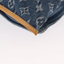 LOUIS VUITTON Monogram Denim Flat Shopper Tragetasche Blau M95018 LV Auth 159149SM-15