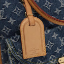 LOUIS VUITTON Monogram Denim Flat Shopper Tragetasche Blau M95018 LV Auth 159149SM-17
