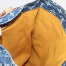 LOUIS VUITTON Monogram Denim Flat Shopper Tote Bag Blue M95018 LV Auth 159149SM-21