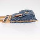 LOUIS VUITTON Monogram Denim Flat Shopper Tote Bag Blue M95018 LV Auth 159149SM-4