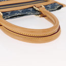 LOUIS VUITTON Monogram Denim Flat Shopper Tragetasche Blau M95018 LV Auth 159149SM-7