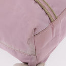 PRADA Hand Bag Nylon Pink Silver Auth 159153-8