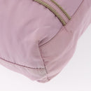 PRADA Hand Bag Nylon Pink Silver Auth 159153-16